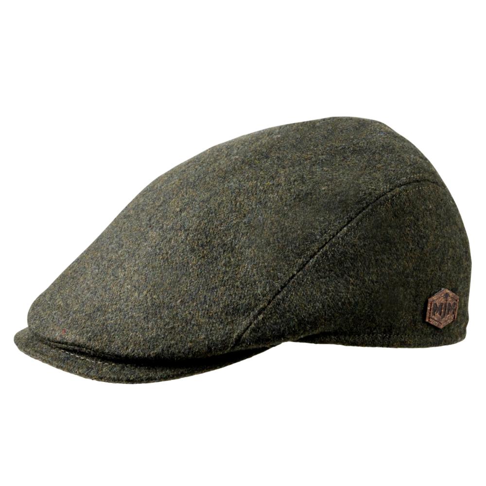 MJM Bang 32 Wool/Polyester Green Sixpence - Flat Cap fra MJM Hats hos The Prince Webshop