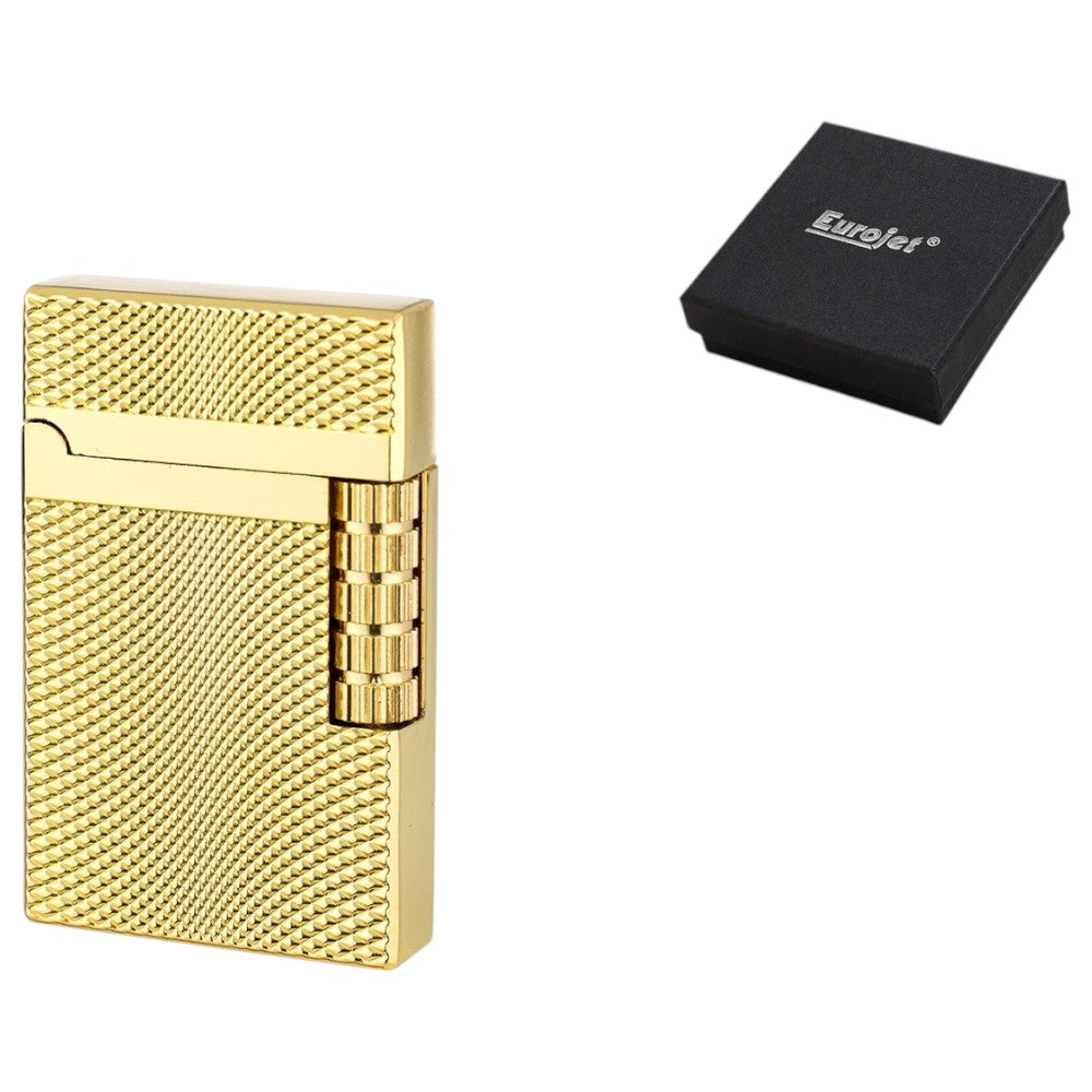 Eurojet Milan Jet Gold Carre Sten Lighter - Lighter fra Eurojet hos The Prince Webshop