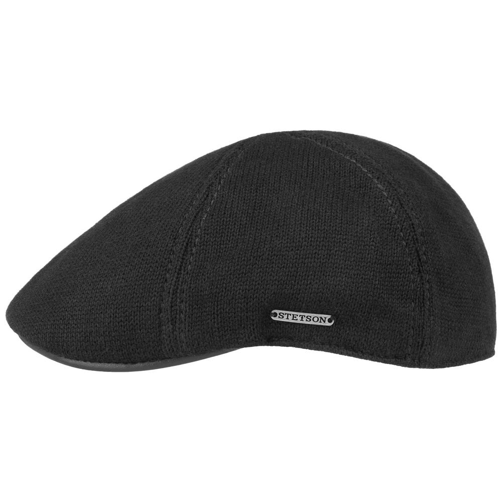 Stetson Texas Cotton Knit - Black - Flat Cap fra Stetson hos The Prince Webshop