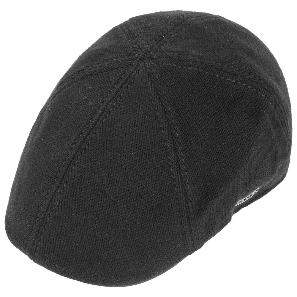 Stetson Texas Cotton Knit - Black - Flat Cap fra Stetson hos The Prince Webshop