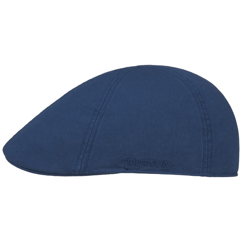 Stetson Texas Flat Cap Cotton - Blå Duck Cap - Flat Cap fra Stetson hos The Prince Webshop
