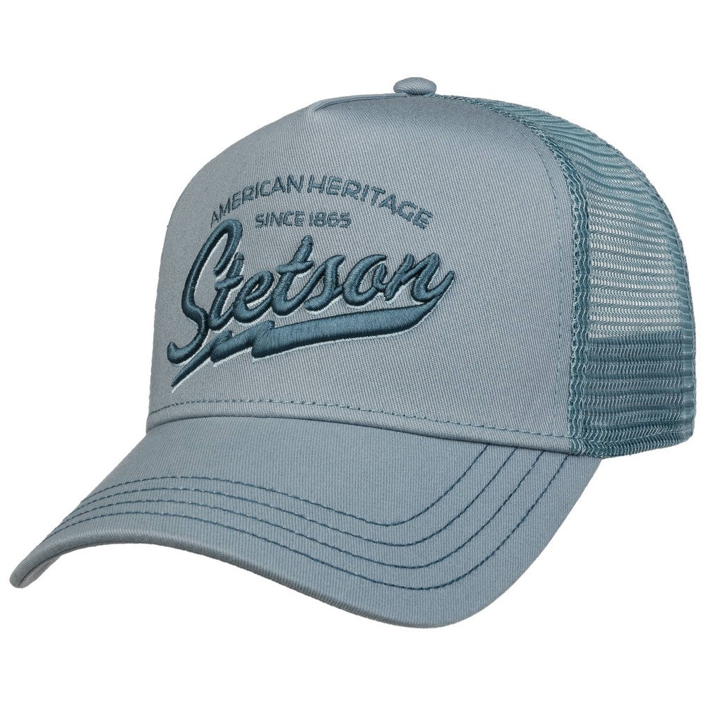 Stetson Trucker Cap American Heritage Classic Dusty Blue - Baseball Cap fra Stetson hos The Prince Webshop