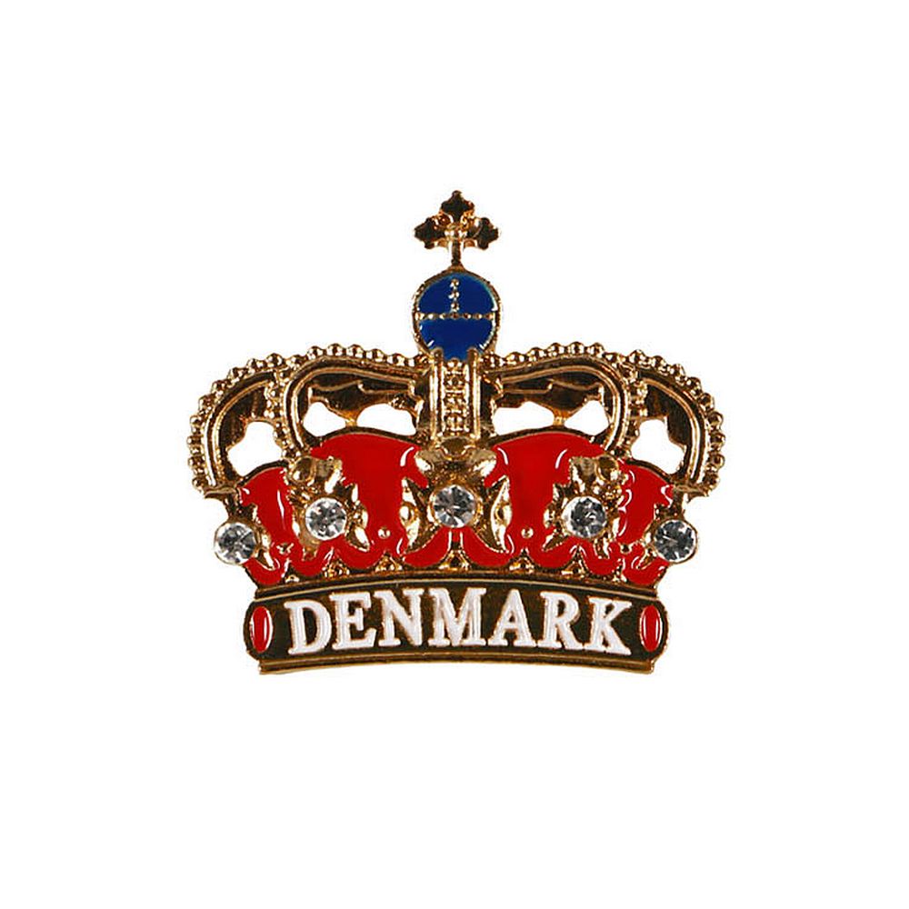 Konge Krone Emblem - Lapel Pin - Reversnål fra Memories of Denmark hos The Prince Webshop