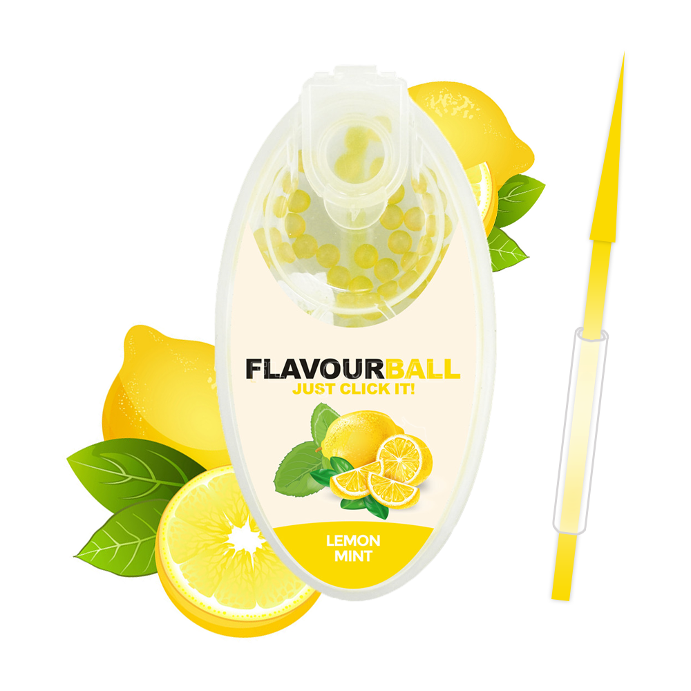 10 x 100 stk Cool Lemon Flavour Balls i Pod - Aroma Kugler fra FLAVOUR BALLS hos The Prince Webshop