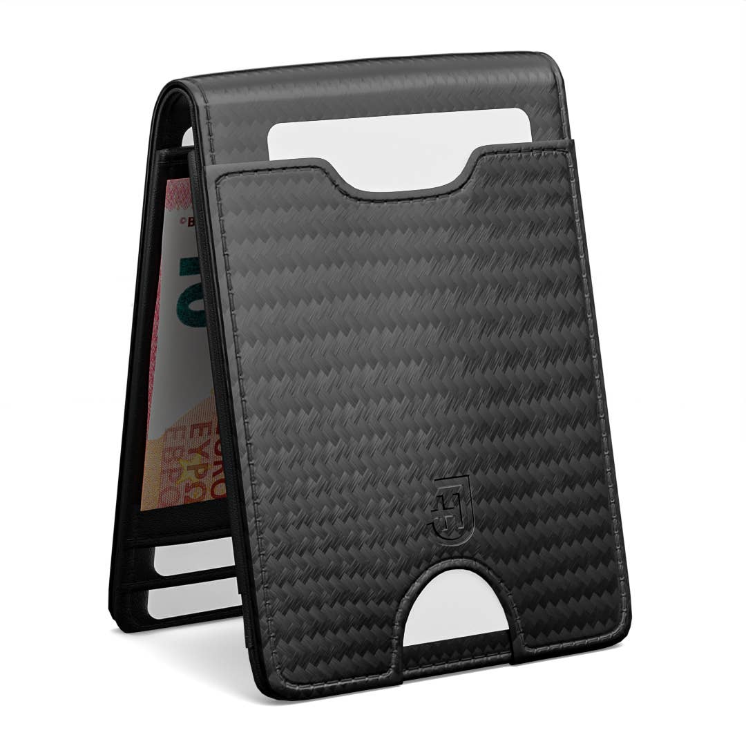 Smart wallet in slim leather for men