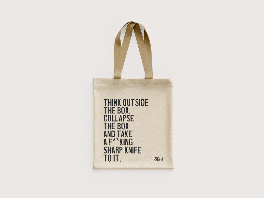 Banksy's Graffiti Mini Tote Bag - Think Outside the Box