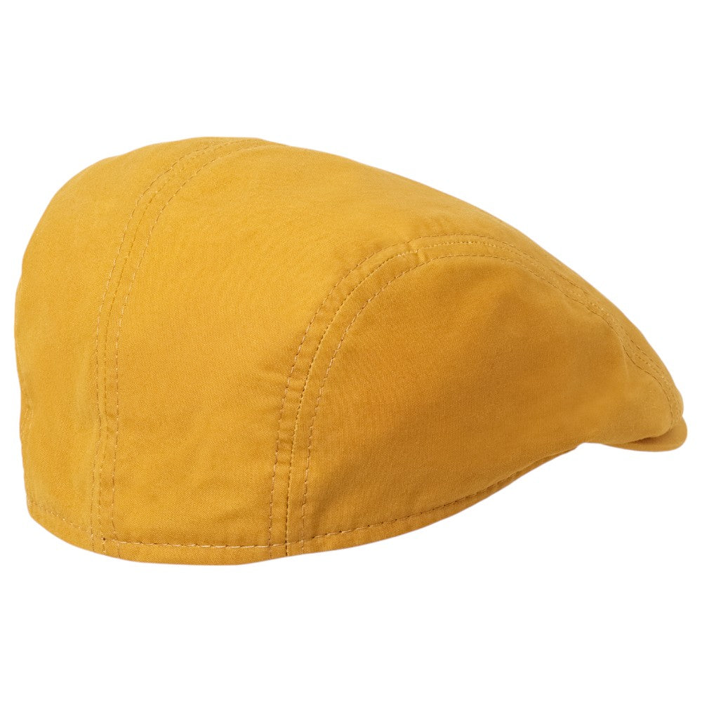 MJM Daffy 3 Staywax - Gul Oilskin Sixpence - Flat Cap fra MJM Hats hos The Prince Webshop