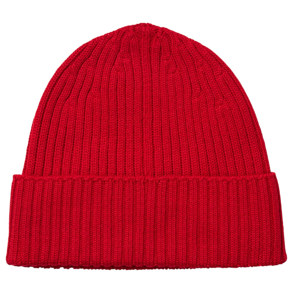 MJM Beanie i 100% Merino Wool - Red Cap