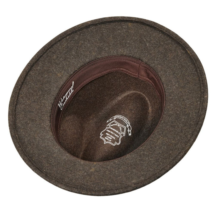 MJM Marco Brown Wool Felt Hat - Waterproof & Crushable