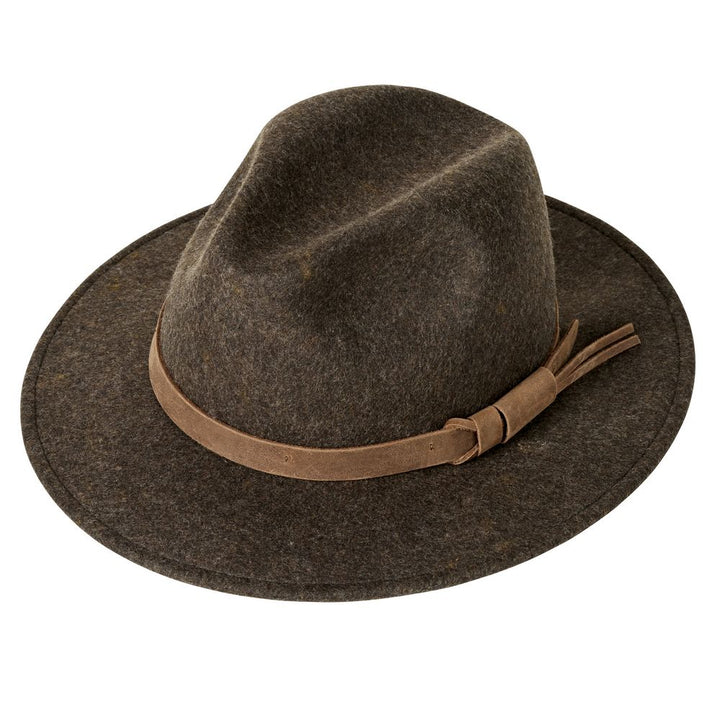 MJM Marco Brown Wool Felt Hat - Waterproof & Crushable