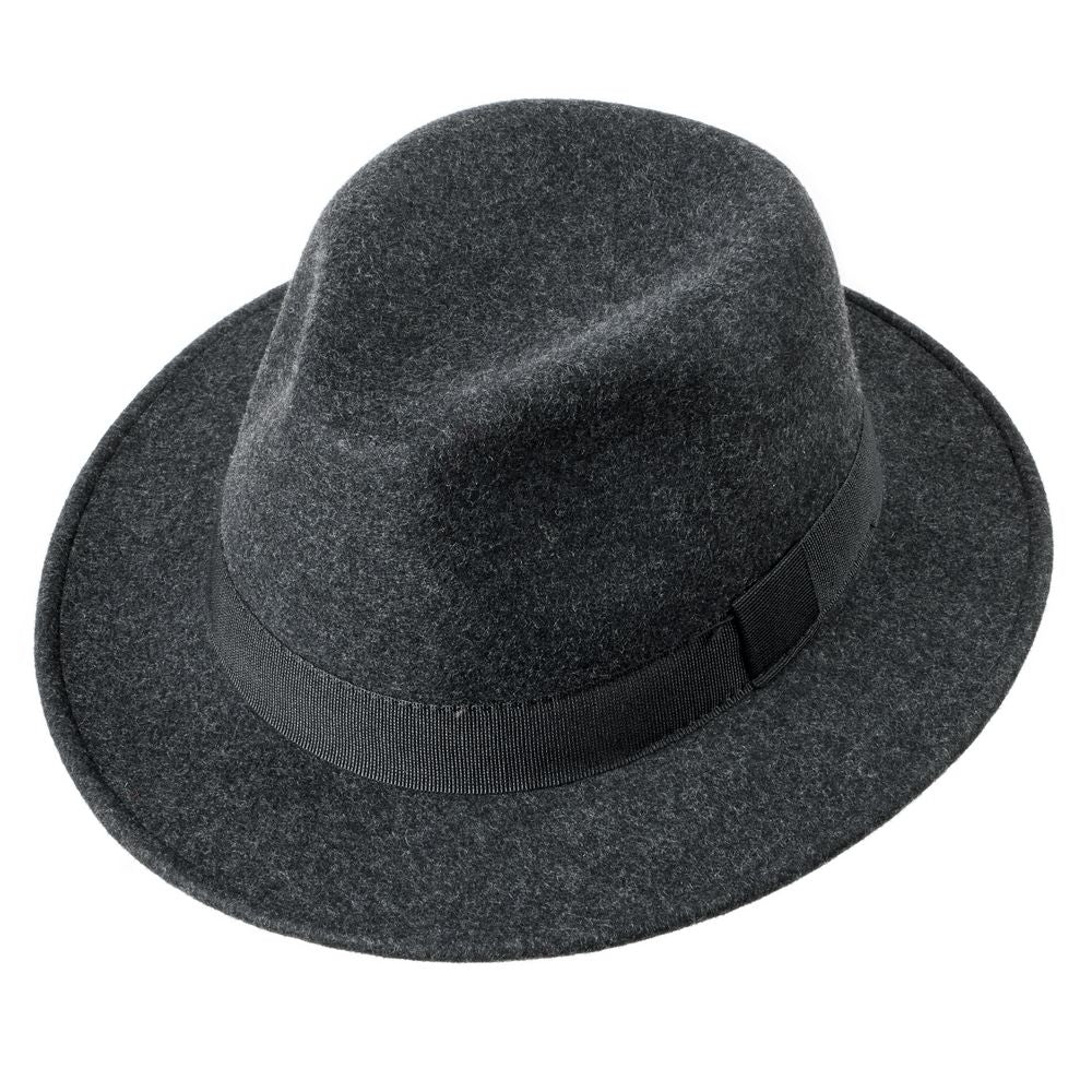 MJM Felix Anthracit Wool Felt Hat - Waterproof & Crushal