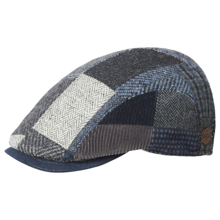 MJM Smart Xtra – 42 Wool Mix - Blue Patch Sixpence - Flat Cap fra MJM Hats hos The Prince Webshop