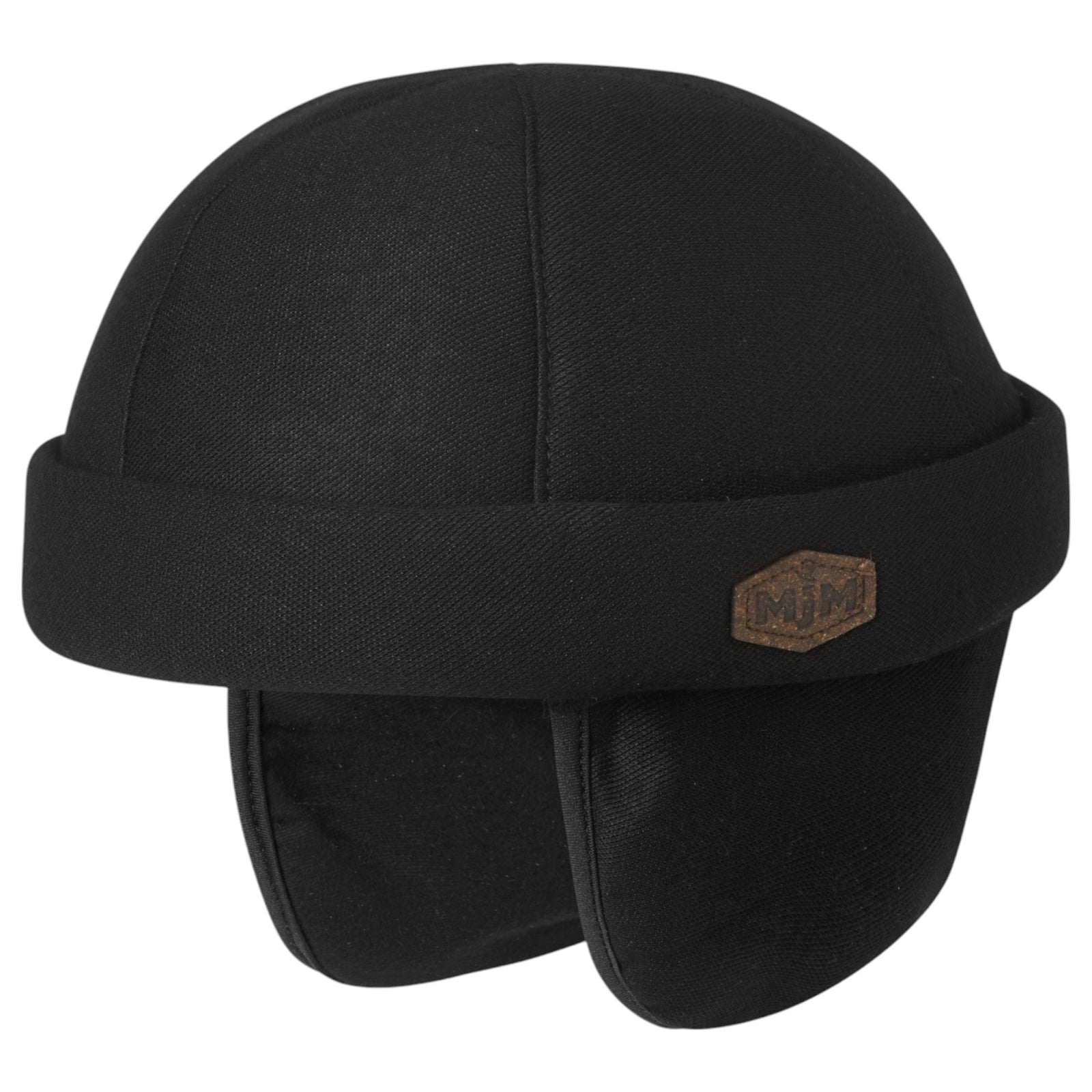 MJM Aron 41 EL Bamboo Docker Cap Black - Docker Cap från MJM Hats at The Prince Webshop