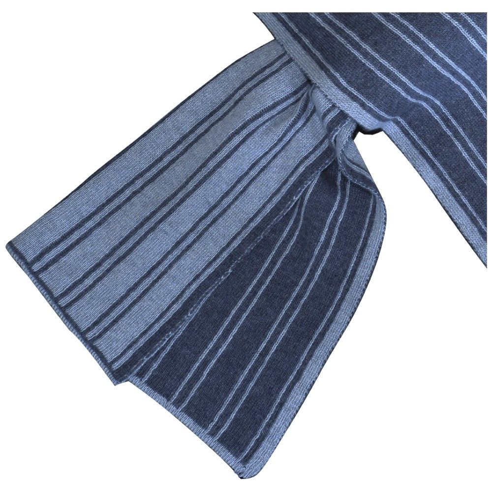 MJM Stripe 62 Scarf  Wool/Cashmere Blue/Jeans