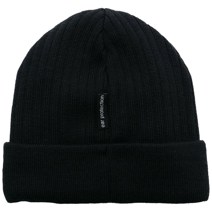 MJM No Wind Beanie i Sort Uld Mix