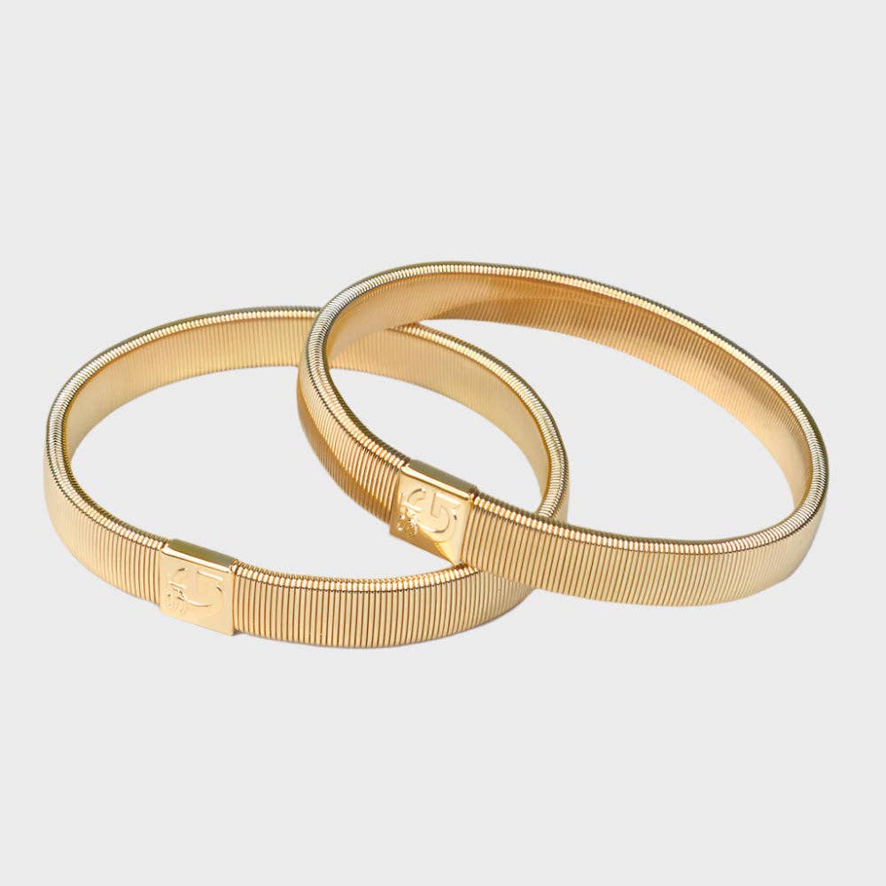 Förgylld ärmhållare - Levereras i presentask