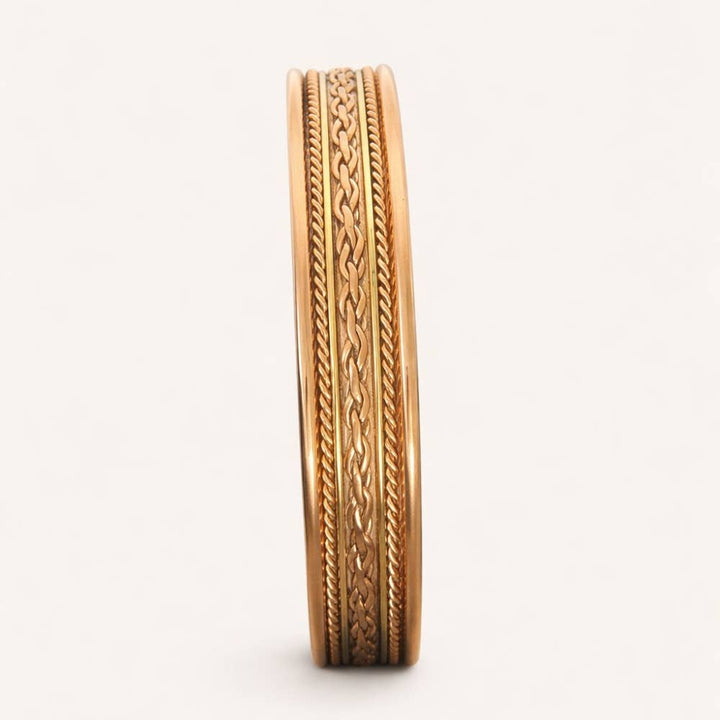 Kobber- og messing sundhedsklemmearmbånd med 2 magneter – - Armbånd fra Ayurveda Specialist B.V. hos The Prince Webshop