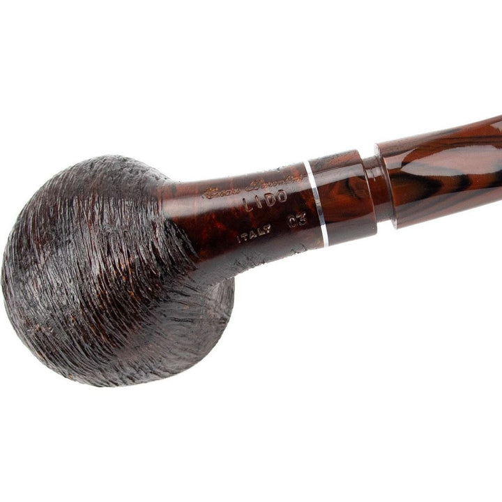 Cesare Barontini "Lido" Børstet Halvbøjet Pibe - Elegant Luxus