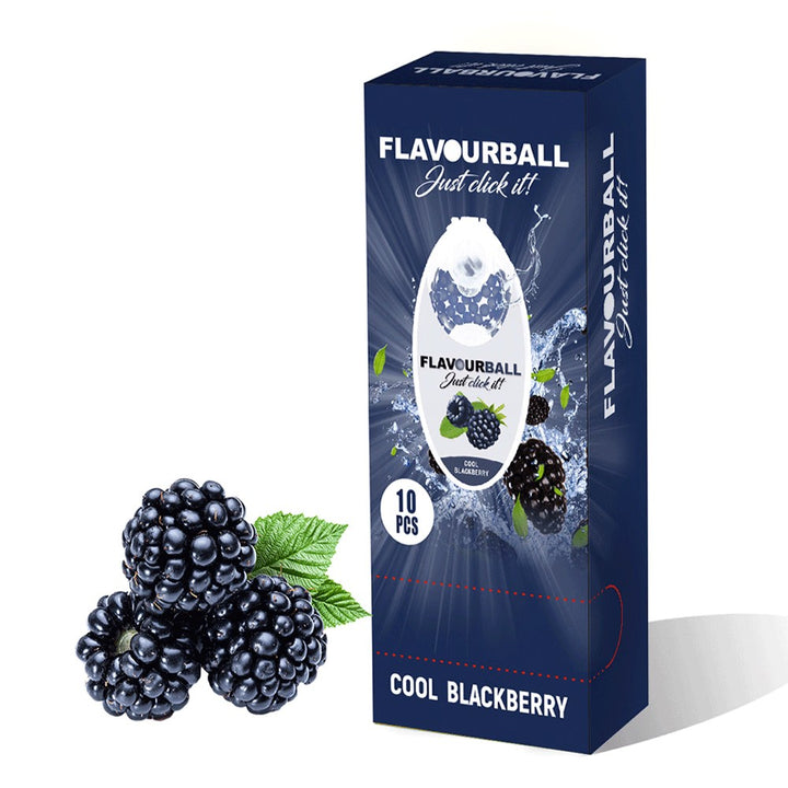 10 x 100 stk Cool Blackberry Flavour Balls i Pod