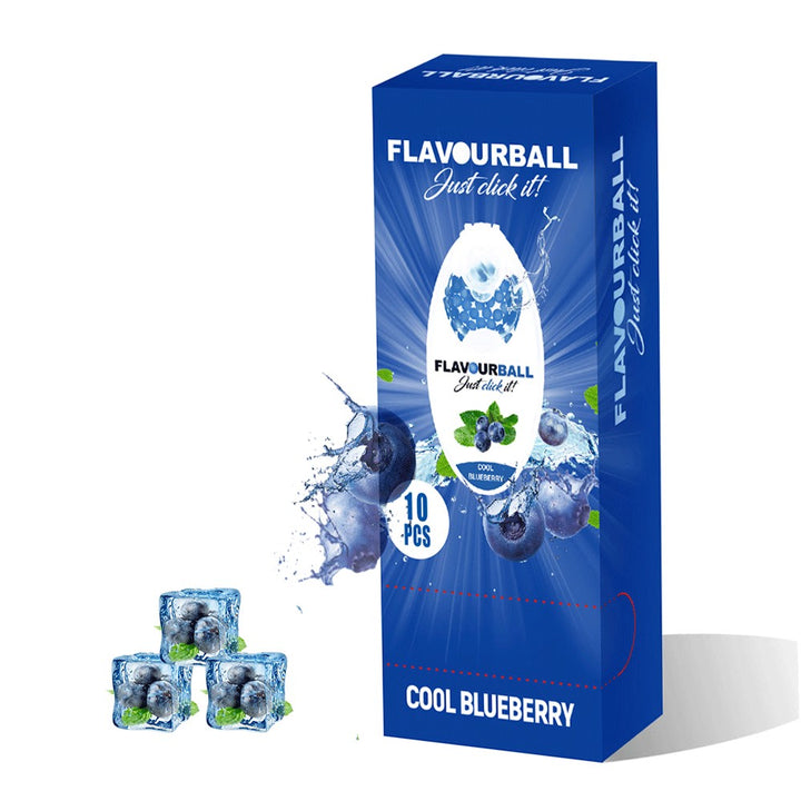 10 x 100 stk Cool Blueberry Flavour Balls i Pod