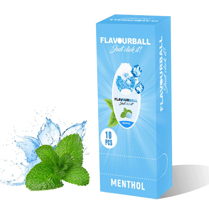 10 x 100 stk Menthol Flavour Balls Aroma Kugler i Pod - Aroma Kugler fra FLAVOUR BALLS hos The Prince Webshop