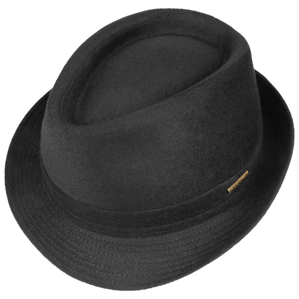 Stetson Black Wool Trilby - 100% Blues Brothers Style