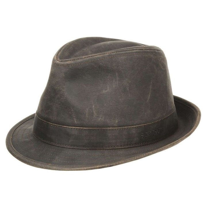 Stetson CO/PES Trilby Hat - Brunt Oilskin Look