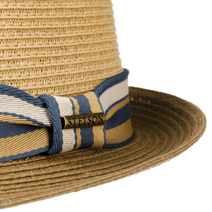 Stetson Trilby Toyo Strå Sommerhat - Natur / Biscotto - Hat fra Stetson hos The Prince Webshop