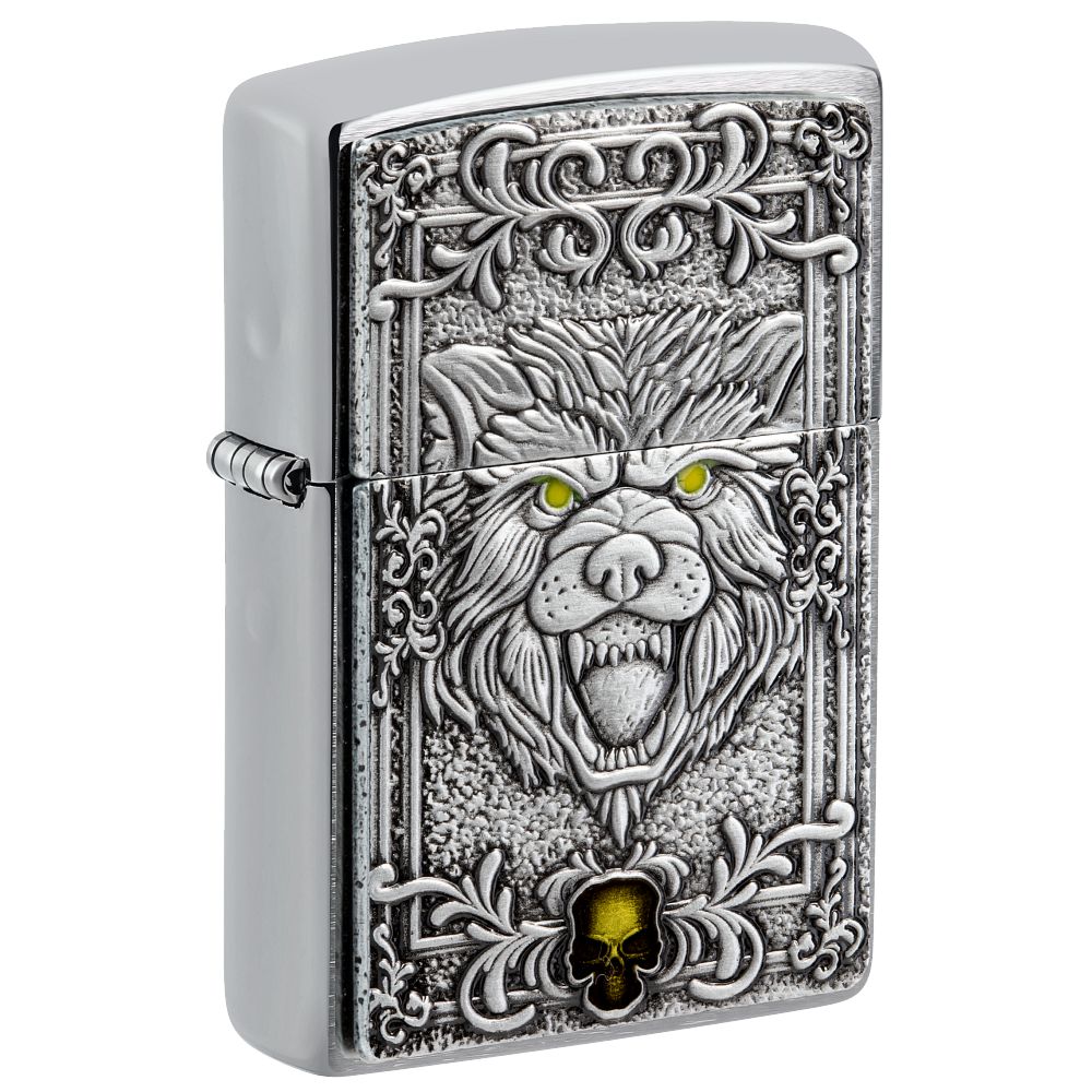 Zippo 60006751 200 Wolf Emblem Design