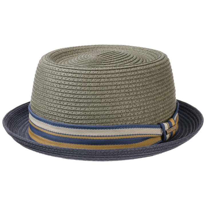 Stetson Porkpie Toyo Summer Hat - Blue