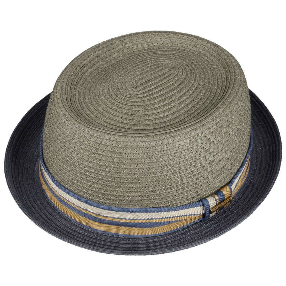 Stetson Porkpie Toyo Summer Hat - Blue