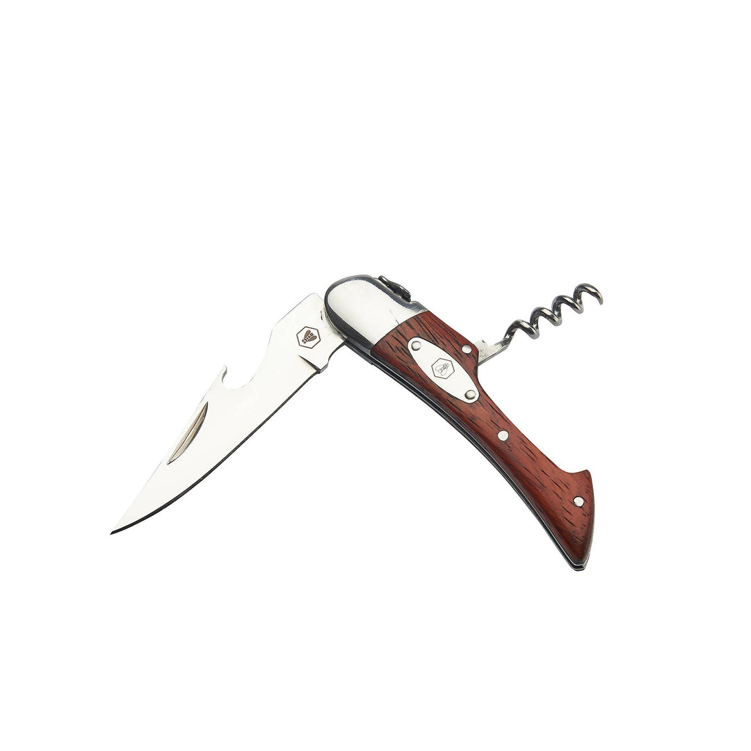 Laguiole Trifunction Folding Knife - Lommekniv og Flaskeåbner - Multifunktions Kniv fra Laguiole hos The Prince Webshop