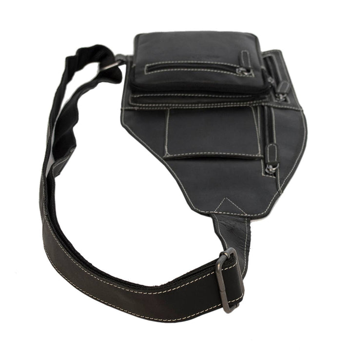 Arrigo Crossbody Shoulder Bag Buffalo Leather - Sort - Taske fra Arrigo hos The Prince Webshop