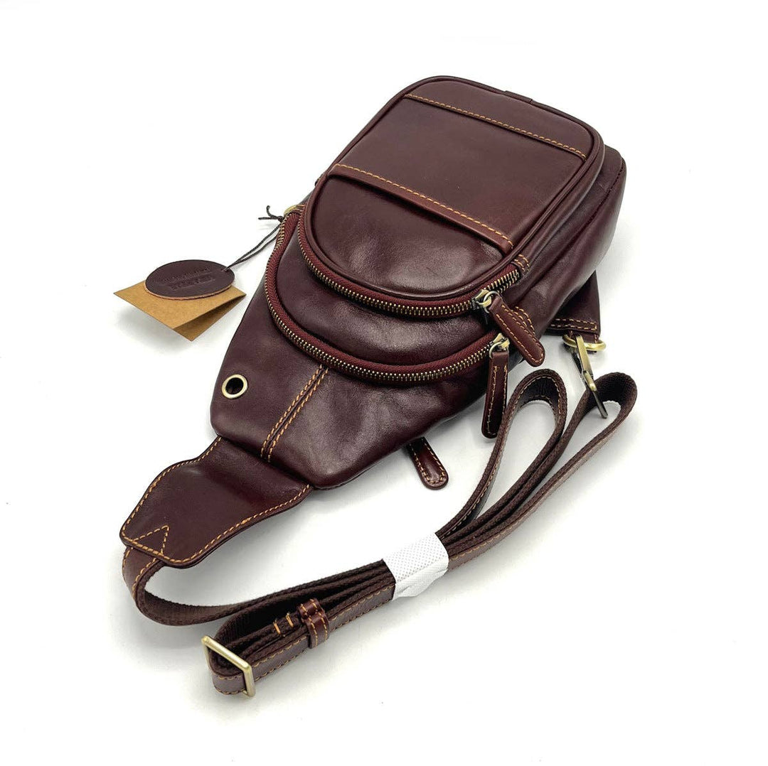 Nazareno Gabrielli Læder Crossbody Taske til Mænd - Vælg Farve - Taske fra Nazareno Gabrielli hos The Prince Webshop