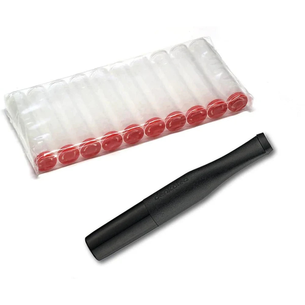 Ibiza Slim Cigarette Holds Black & Matte - med 10 filter