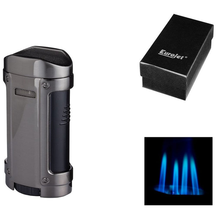 Eurojet Cigar Jet Lighter 4 Double med cigarrstativ