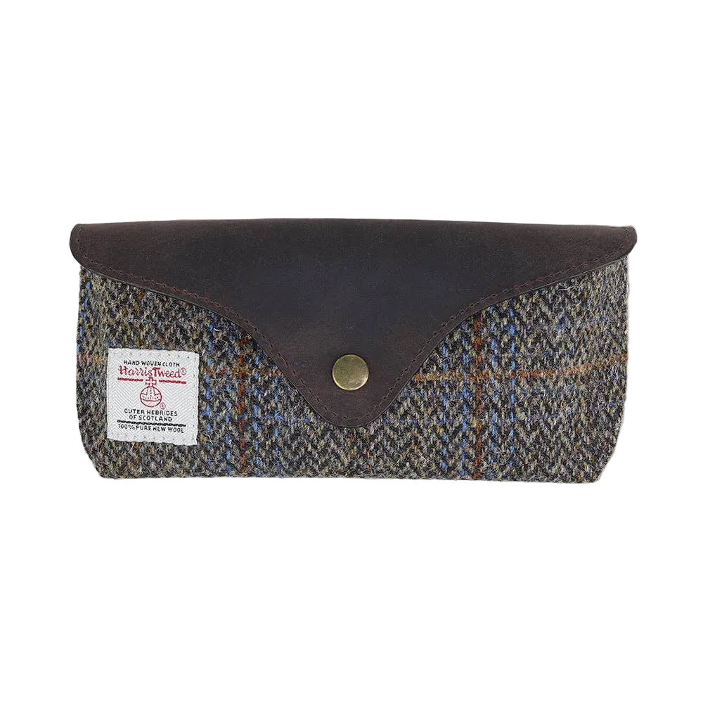 Brun Harris Tweed Etui til Briller