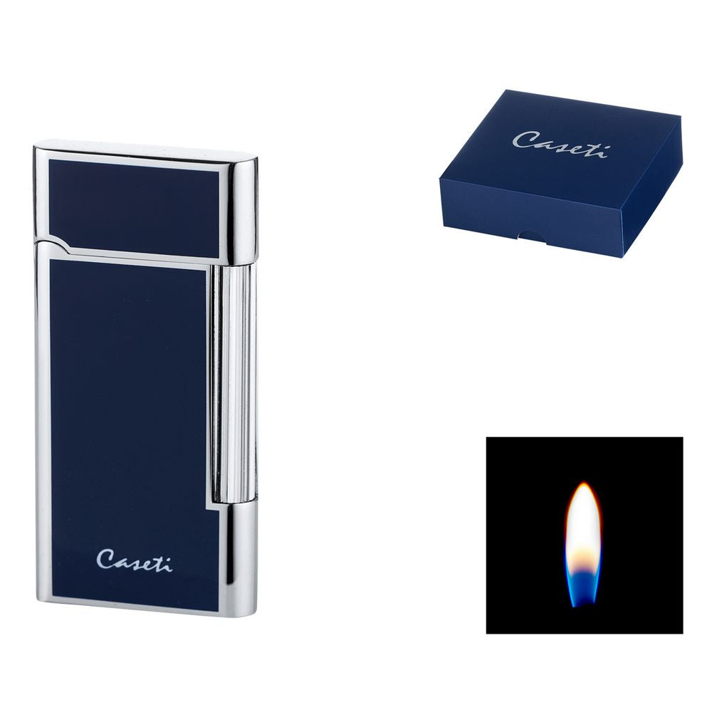 CASETI Flint Cigaret Lighter - Navy/Chrome Elegance - Lighter fra Caseti hos The Prince Webshop