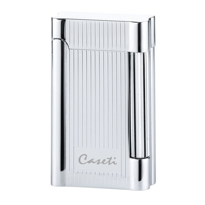 CASETI Flint Cigaret Lighter - Rifflet Chrome - Lighter fra Caseti hos The Prince Webshop