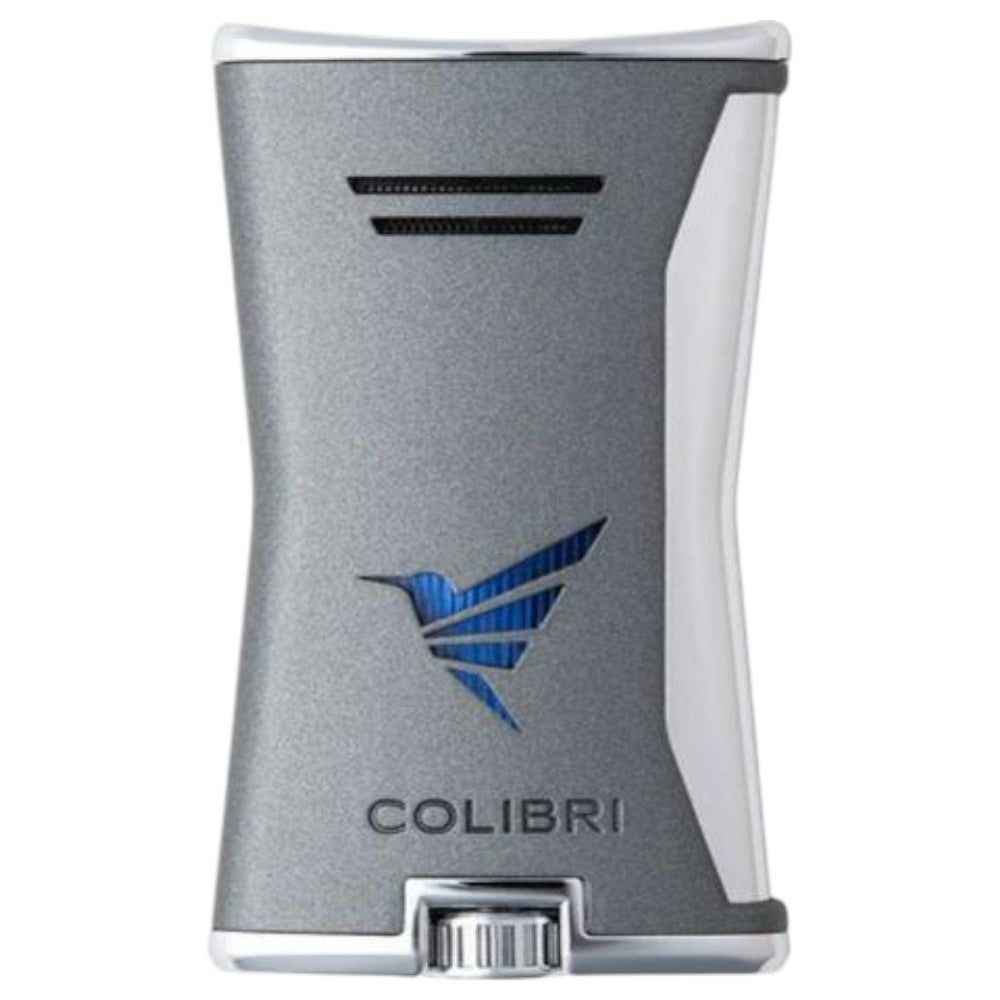 COLIBRI SLIM jet flame lighter charcoal/chrome - Lighter fra Colibri hos The Prince Webshop