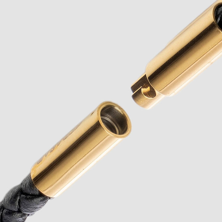 Læder halskæde "Anchor" - Guld Anker - Halskæde fra SERASAR hos The Prince Webshop