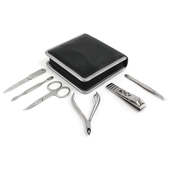 Sort Saffiano stort manicure sæt -  fra Sophos hos The Prince Webshop