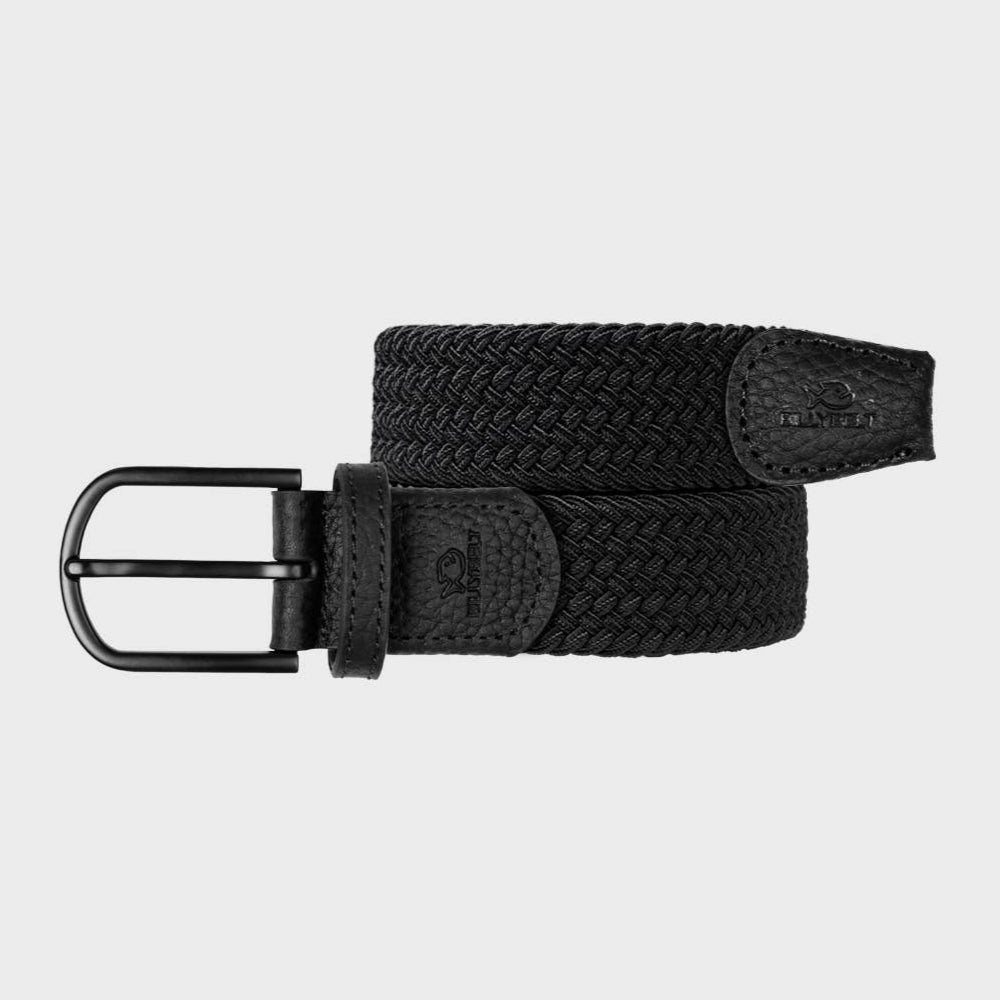 BILLYBELT All Black Woven Elastic Belt - Elastisk Komfort Bælte