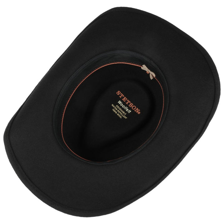 Stetson Western Woolfelt Cowboyhatt Svart