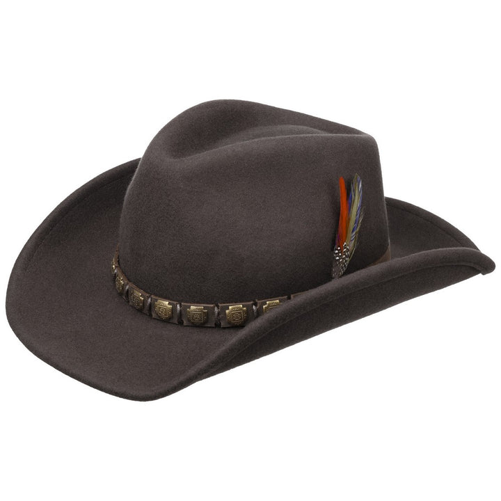 Stetson Western Woolfelt Cowboy Hat Brun - Western Hat fra Stetson hos The Prince Webshop