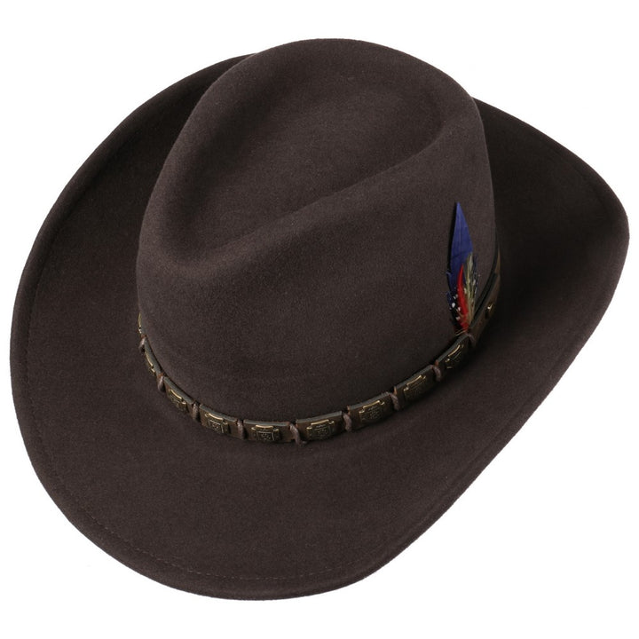 Stetson Western Woolfelt Cowboy Hat Brun - Western Hat fra Stetson hos The Prince Webshop