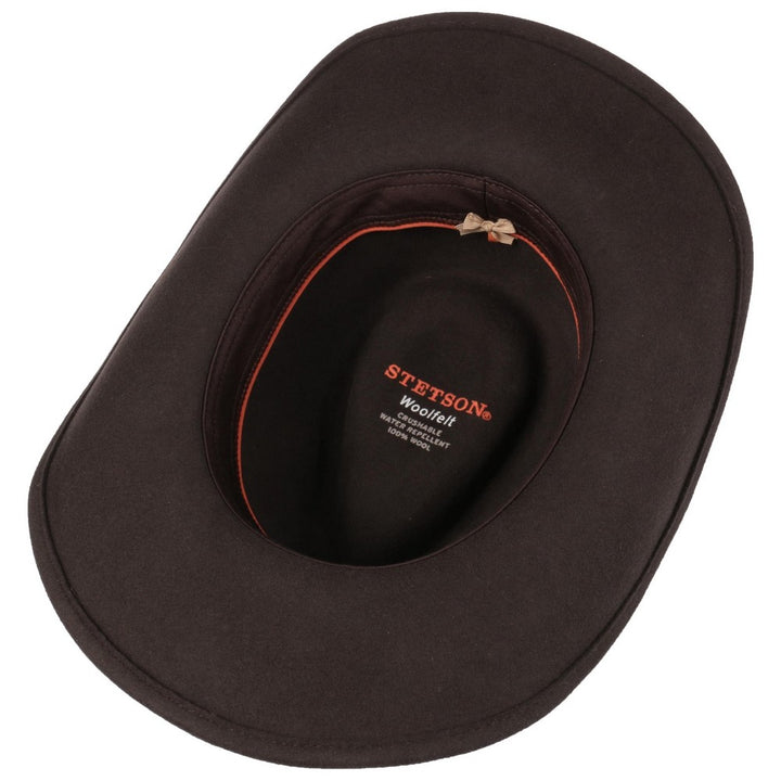 Stetson Western Woolfelt Cowboy Hat Brun - Western Hat fra Stetson hos The Prince Webshop