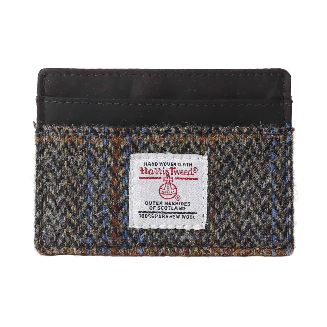 Brun Harris Tweed kortholder