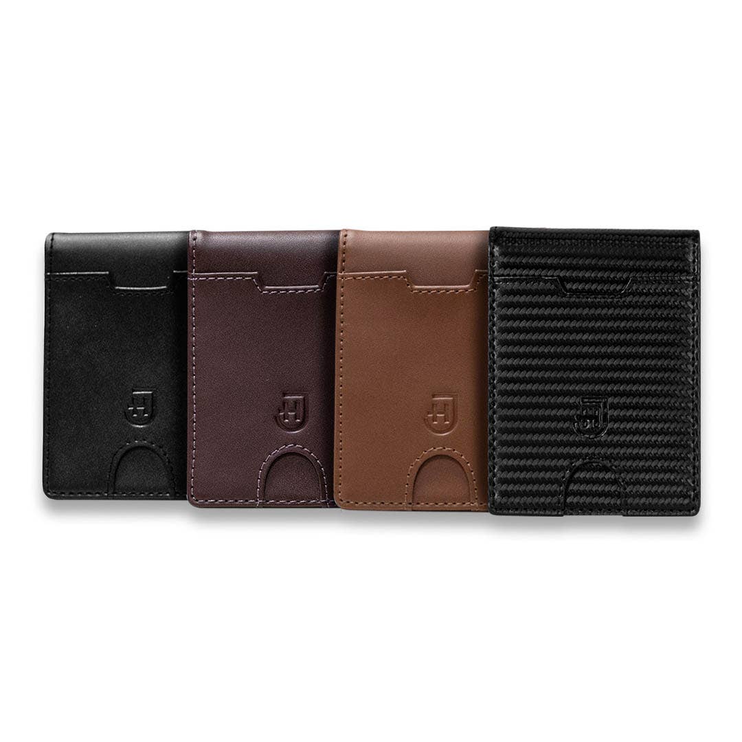 Smart wallet in slim leather for men