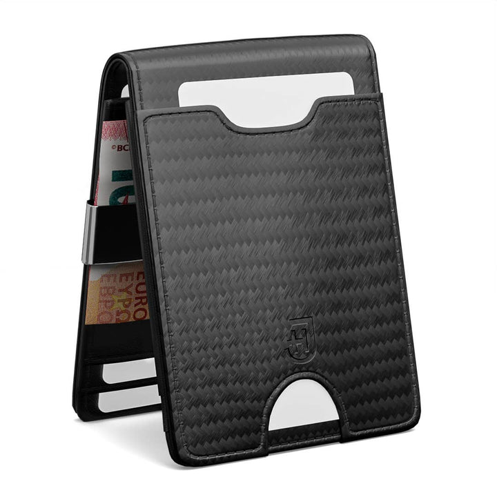 Smart wallet in slim leather for men